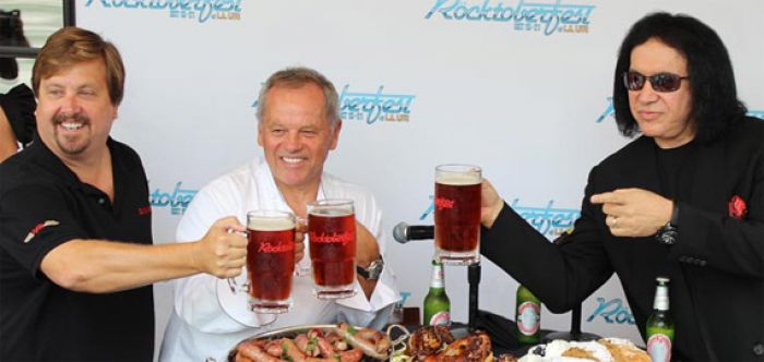 gene simmons and wolfgang puck Rocktoberfest 2012