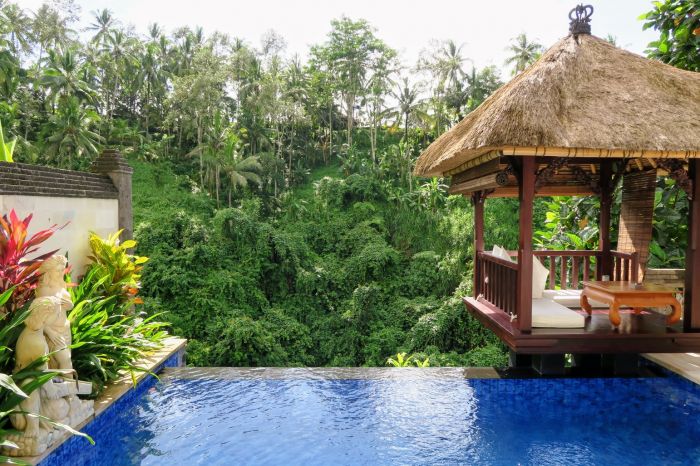 Deluxe Terrace Villa pool at Viceroy Bali