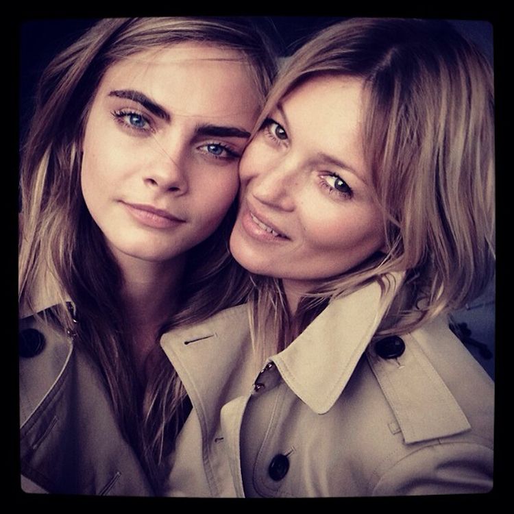 Kate Moss and Cara Delevingne Burberry