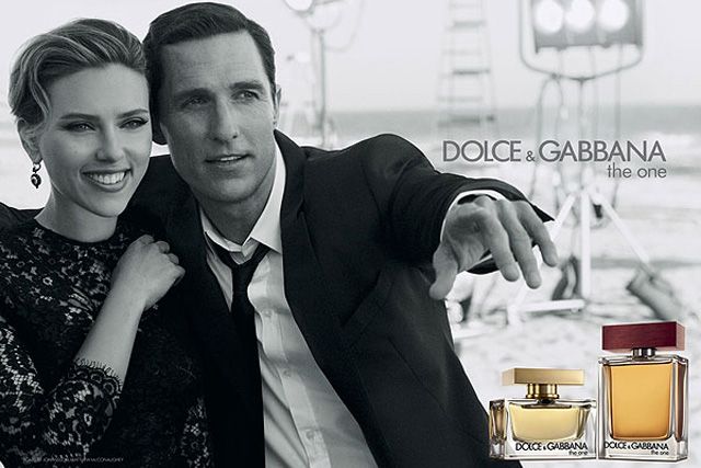 Scarlett Johansson and Matthew McConaughey Dolce & Gabanna