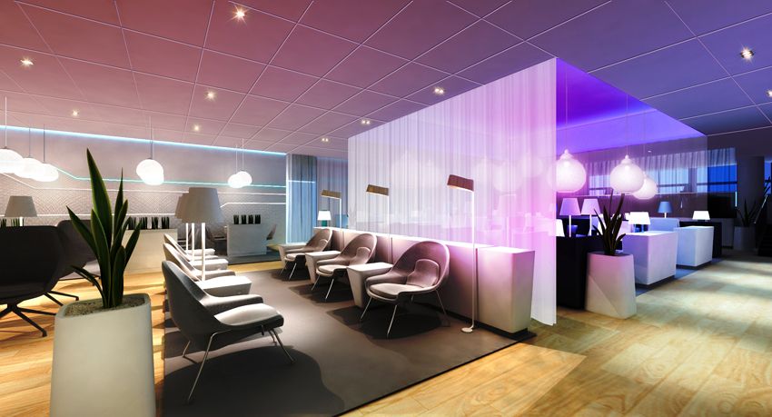 Finnair  premium lounge and sauna
