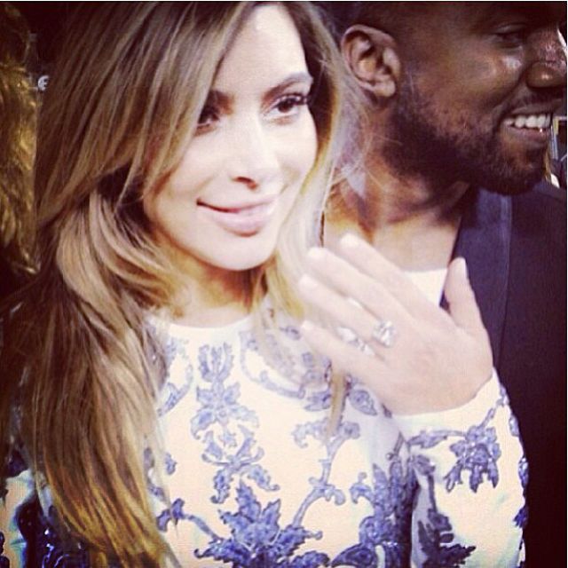 Kim Kardashian kanye west engagement