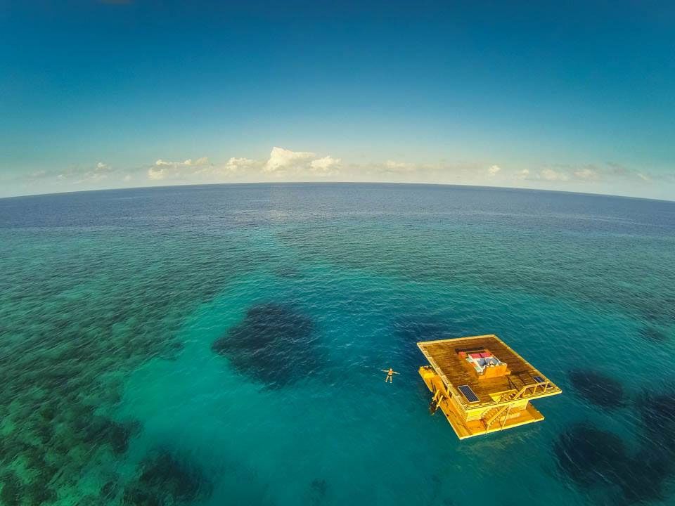 manta resort underwater room