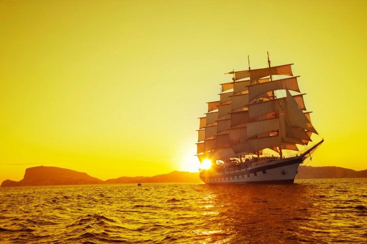 Star Clippers' sunset views