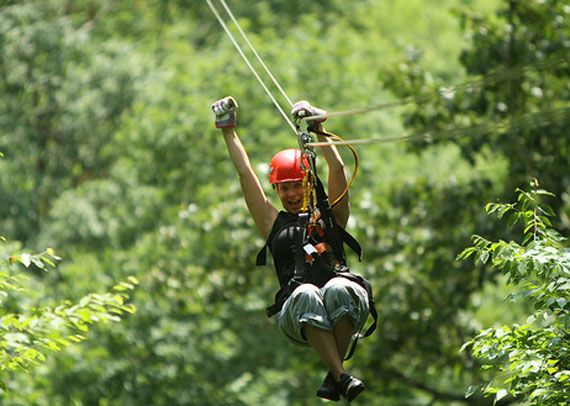 Zip lining navitat canopy adventures