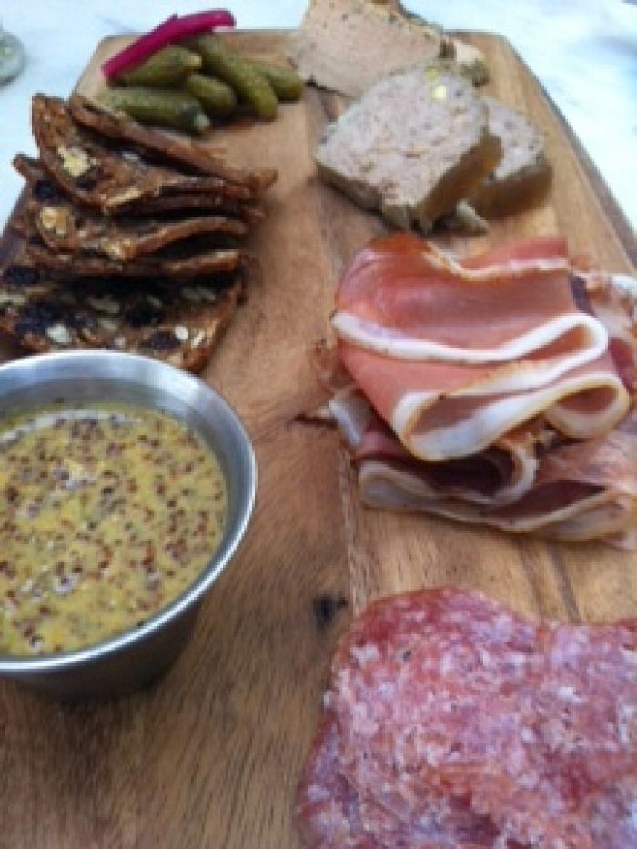 Charcuterie plate at Lindey's