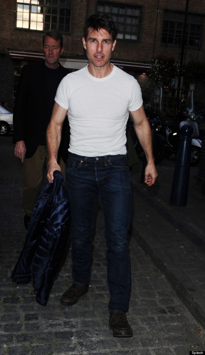Tom Cruise looking thin in London