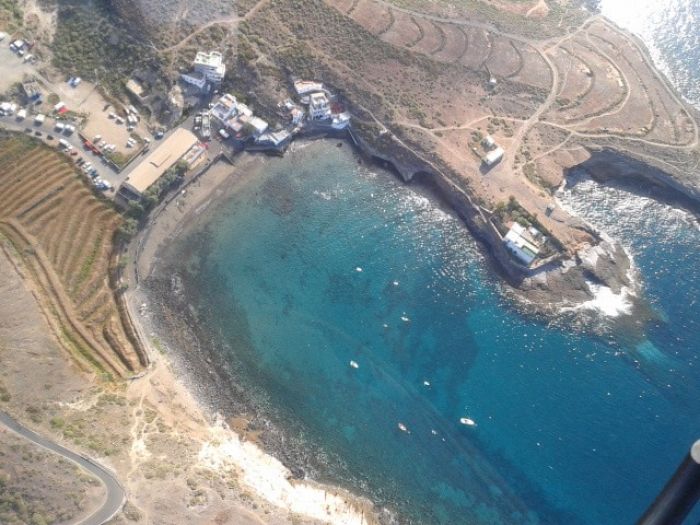 View of La Caleta from the Helicopter