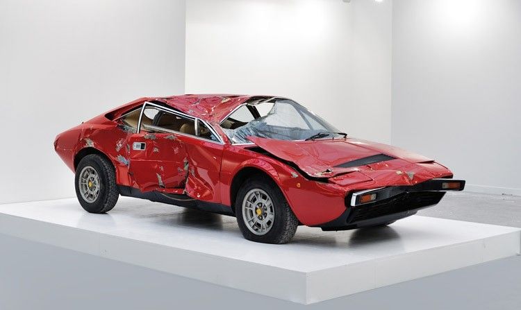 Wrecked Ferrari Sells for $250,000 as Objet Trouvé in Paris