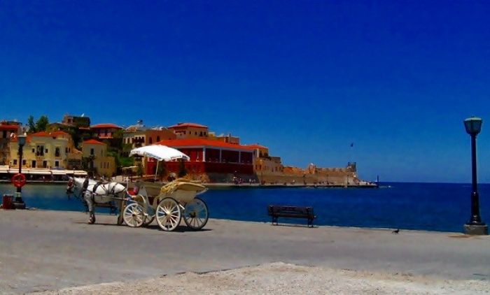 The port of Chania, Crete
