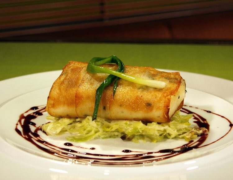 Try This Seafood Recipe for Potato Crusted Halibut with Creamy Leeks