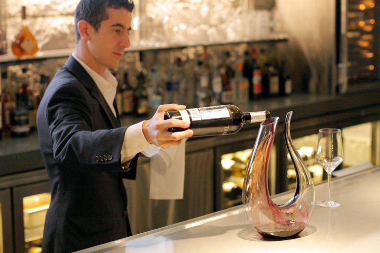 bartender mixing drinks