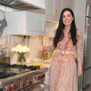 Katie Lee Biegel at home in her kitchen