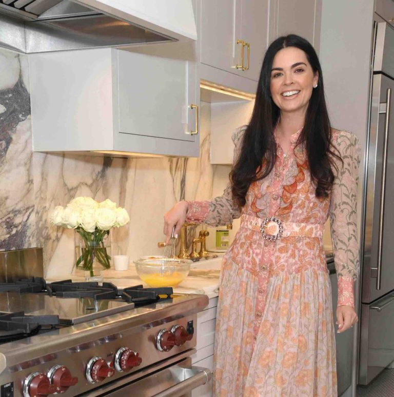 Katie Lee Biegel at home in her kitchen