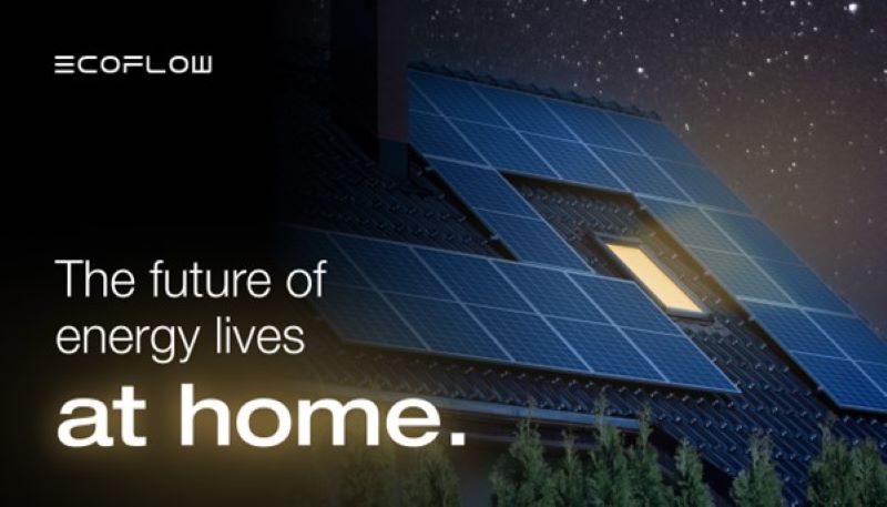 Solar panels on a rooftop with a glowing window, emphasizing energy sovereignty and the future of home energy solutions.