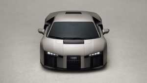 Audi Nuvolari, a hybrid supercar with 1,001 horsepower, showcases a sleek design inspired by Formula 1.