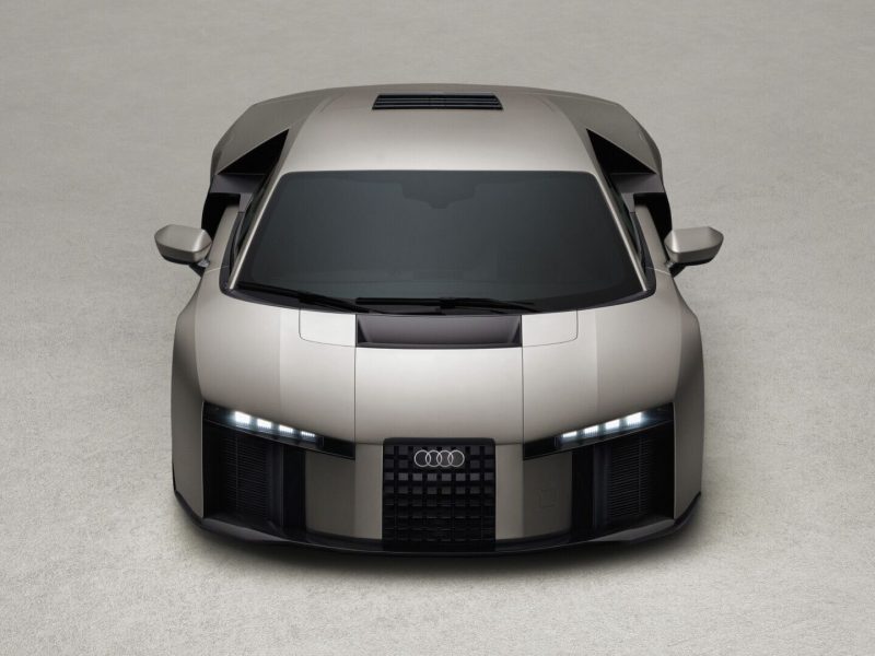 Audi Nuvolari, a hybrid supercar with 1,001 horsepower, showcases a sleek design inspired by Formula 1.