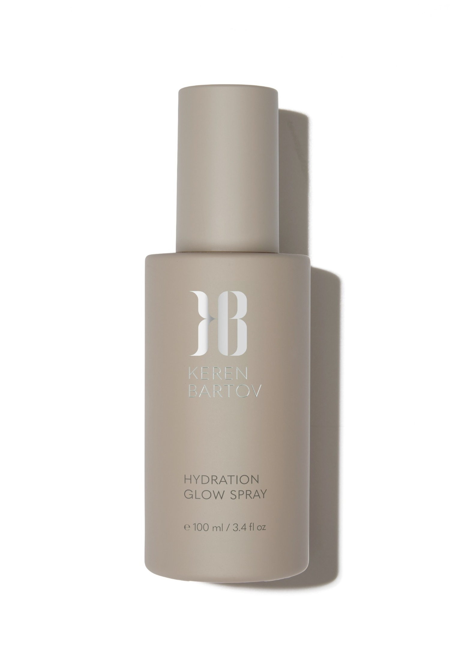 Hydration glow spray by Keren Bartov in a sleek bottle, designed to elevate your summer beauty routine.