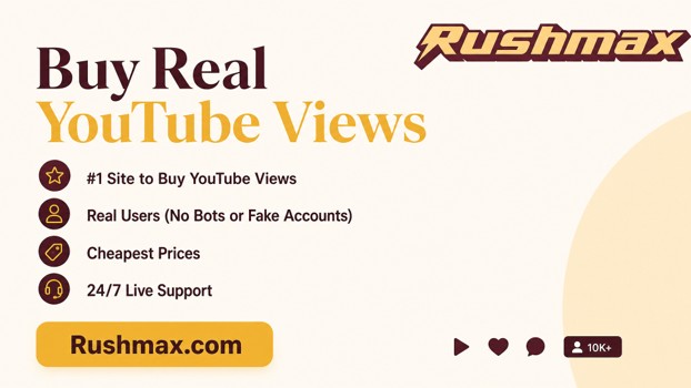 Buy real YouTube views from Rushmax with guarantees of real users, competitive prices, and 24/7 live support.