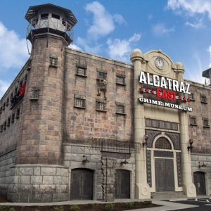 Alcatraz East Crime Museum showcasing the building's historic architecture and exhibition on U.S. law enforcement history.