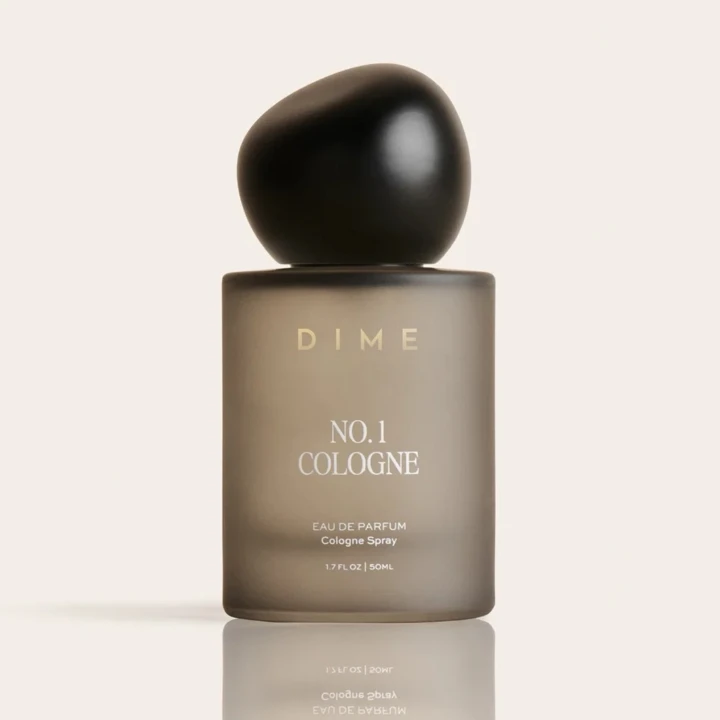 Luxurious DIME No. 1 cologne in a sleek bottle, perfect for gifting to dads during National Parenting Week.
