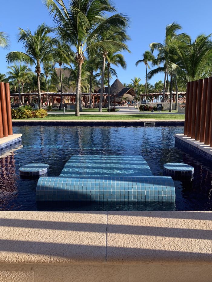  The swimming pool at Barcelo Maya, the best all-inclusive resort in Mexico for families.
