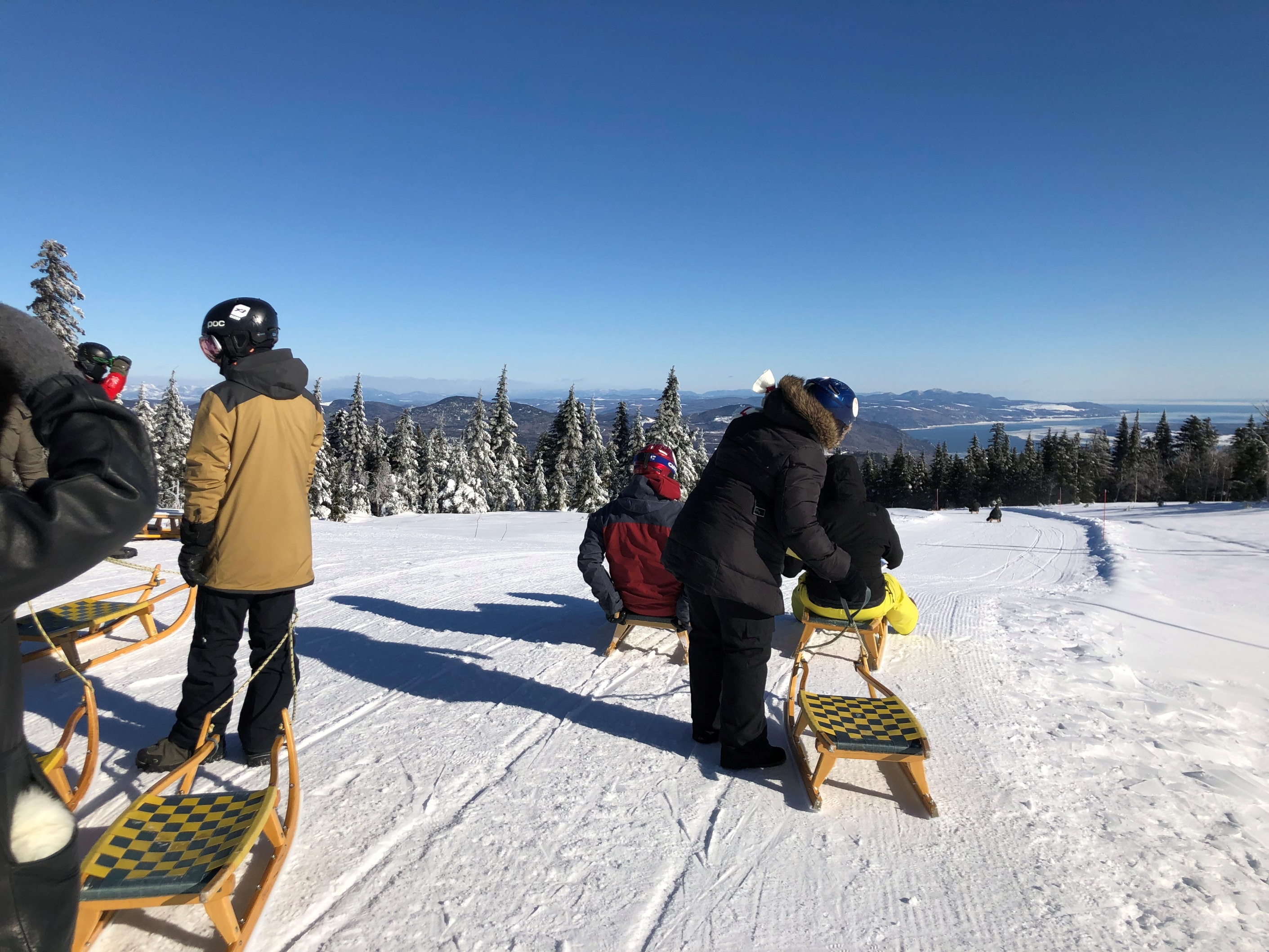 sledding, le massif, quebec, charlevoix