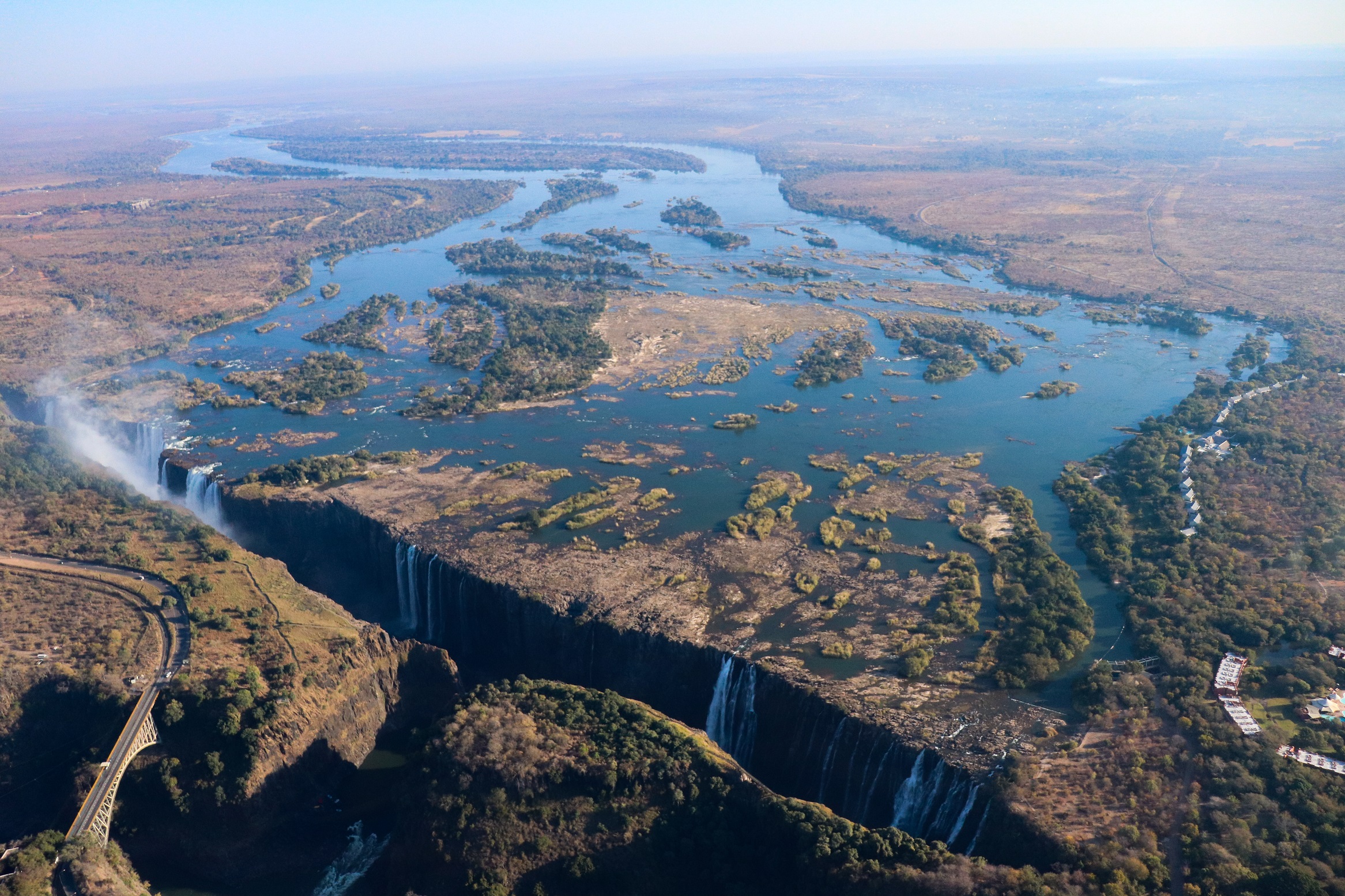 victoria falls, zimbabwe, waterfall