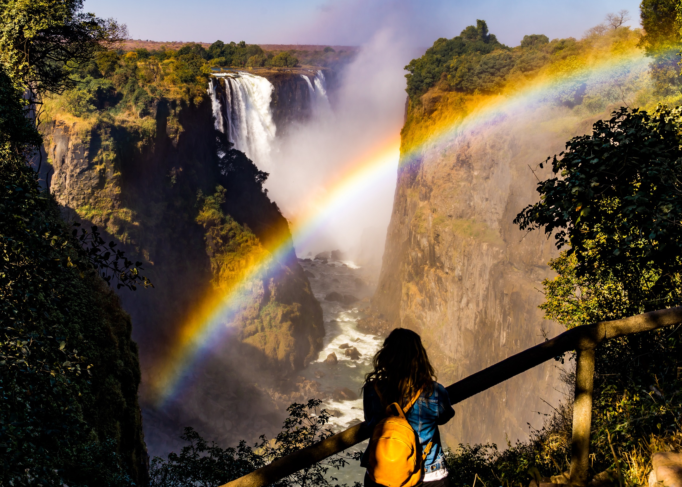 victoria falls, zimbabwe, waterfall