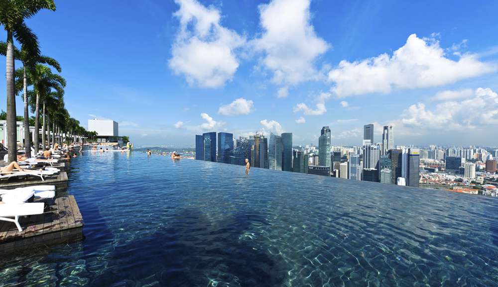 Паттайя сингапур. Marina Bay Sands Skypark. Marine Bay Pool.