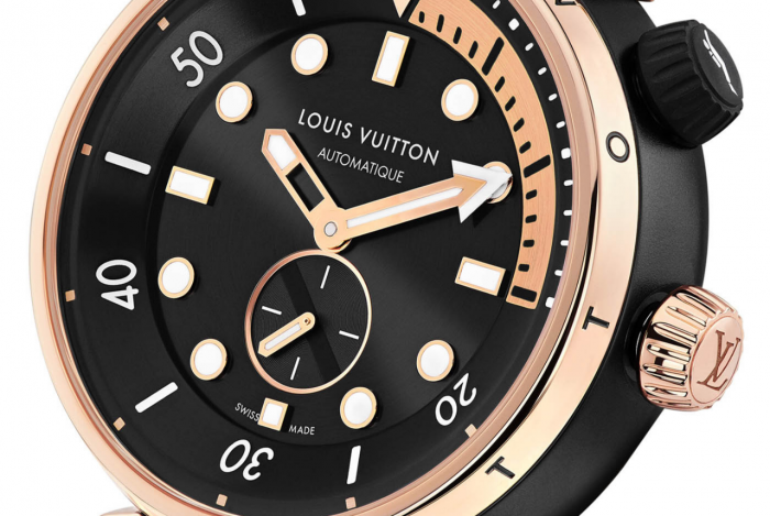 Louis Vuitton Tambour Street Diver, Navy, One Size