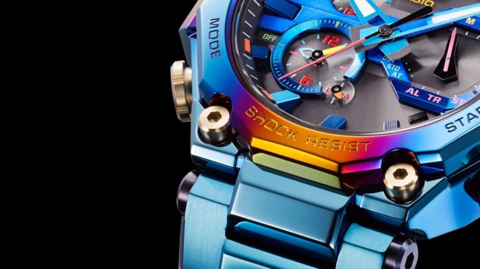 G Shock Expands Rainbow Options With Blue Phoenix