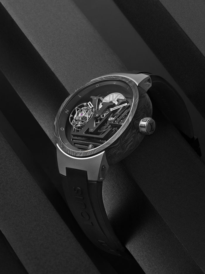The deep-cased majesty of the Louis Vuitton Tambour Twenty 