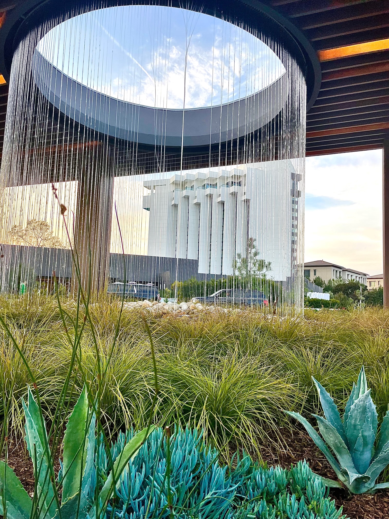 Water fountain in Newport Beach 