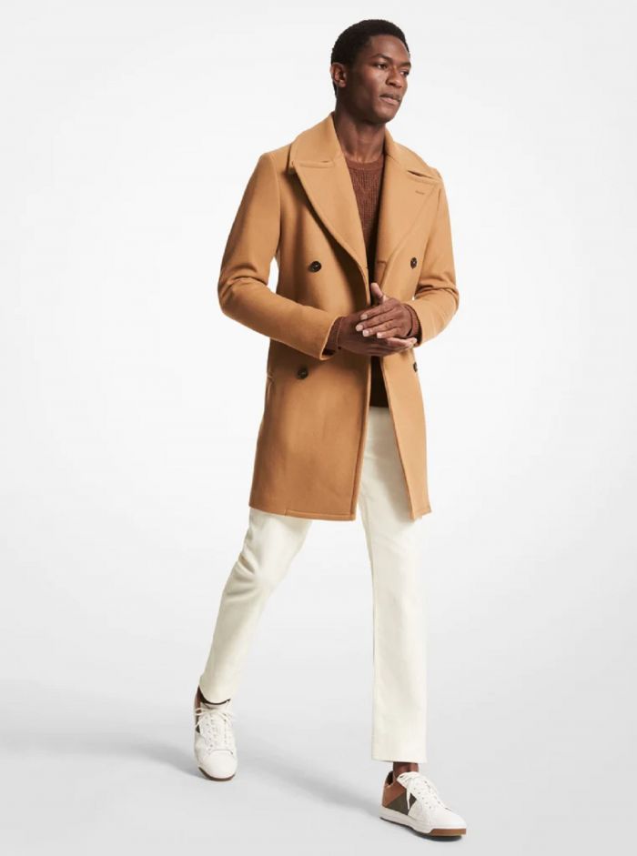 Double breasted camel coat 2024 zara