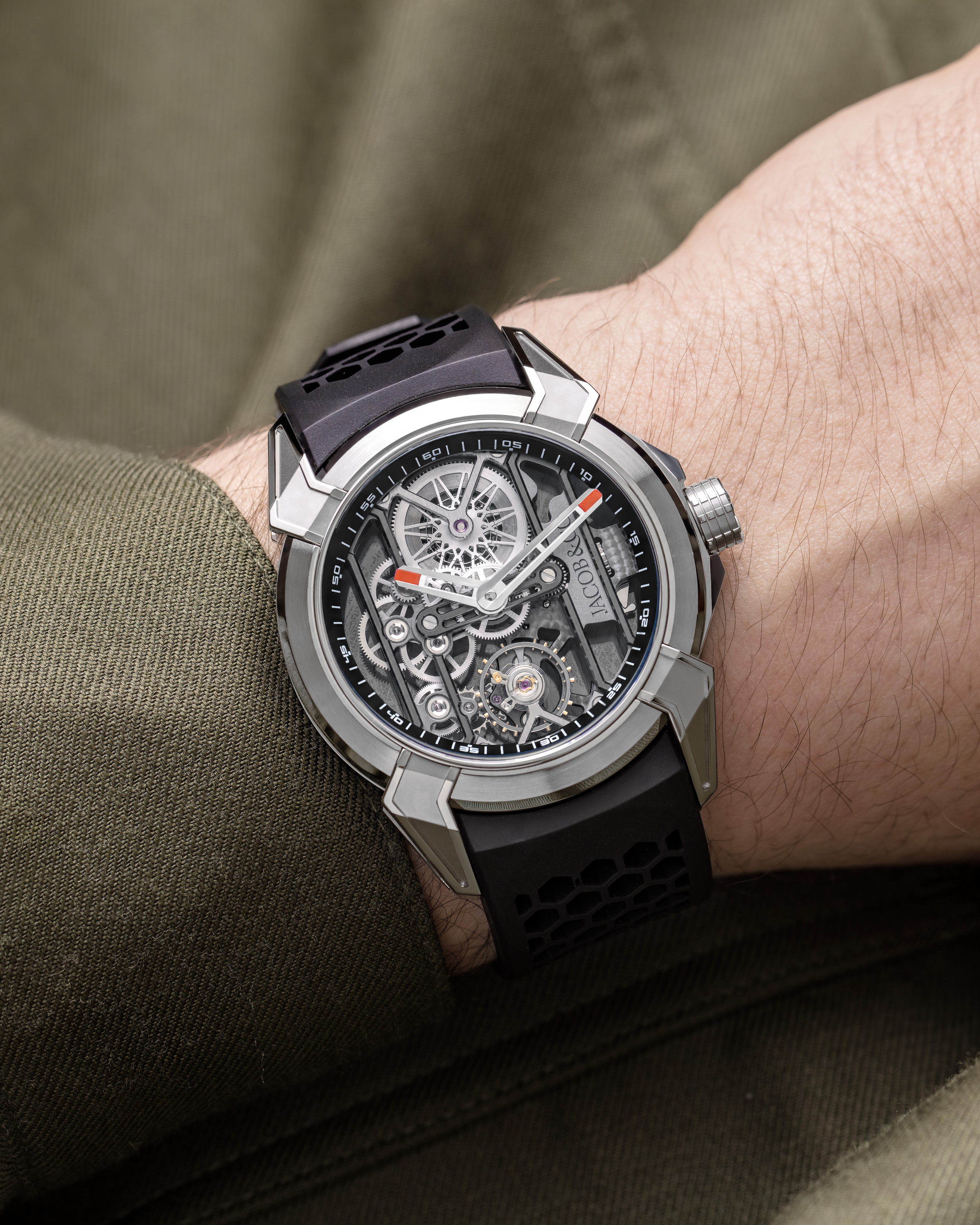 Jacob Co s Latest Epic X Skeleton Titanium Is a Watch You Would