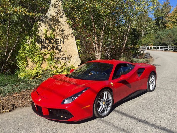 Hidden Pond with Ferrari