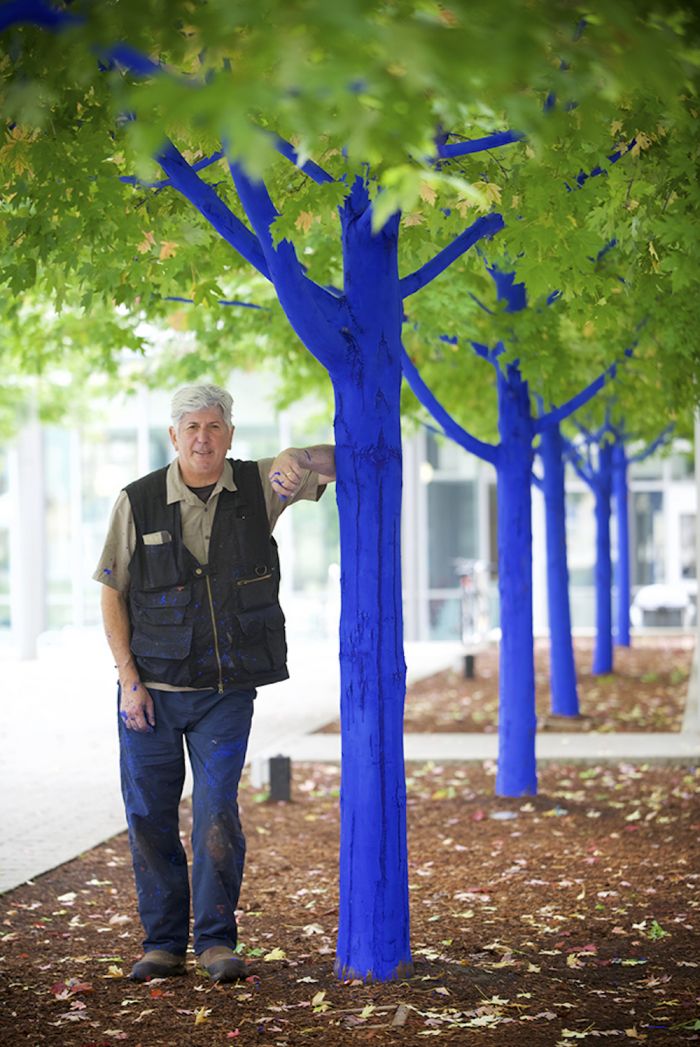 Konstantin with Blue Trees