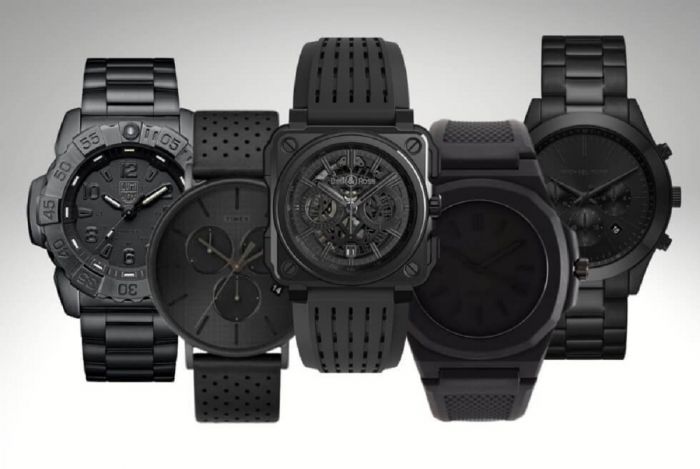 Dark sophistication: black on black watches for men