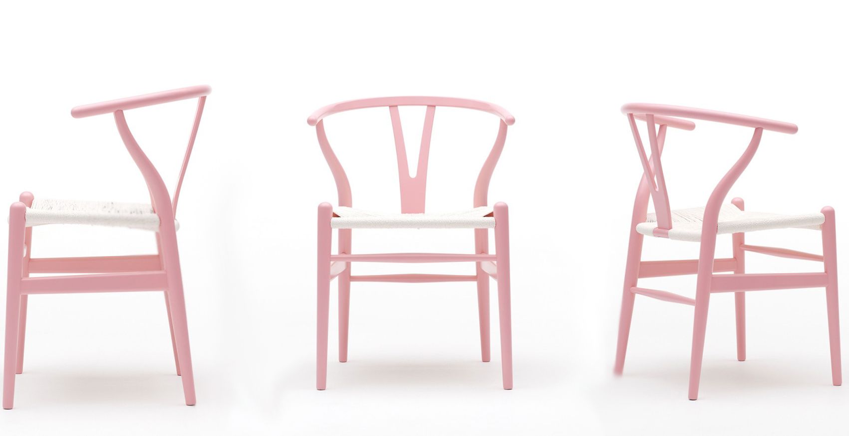 Pink Hans J. Wegner Wishbone Chair
