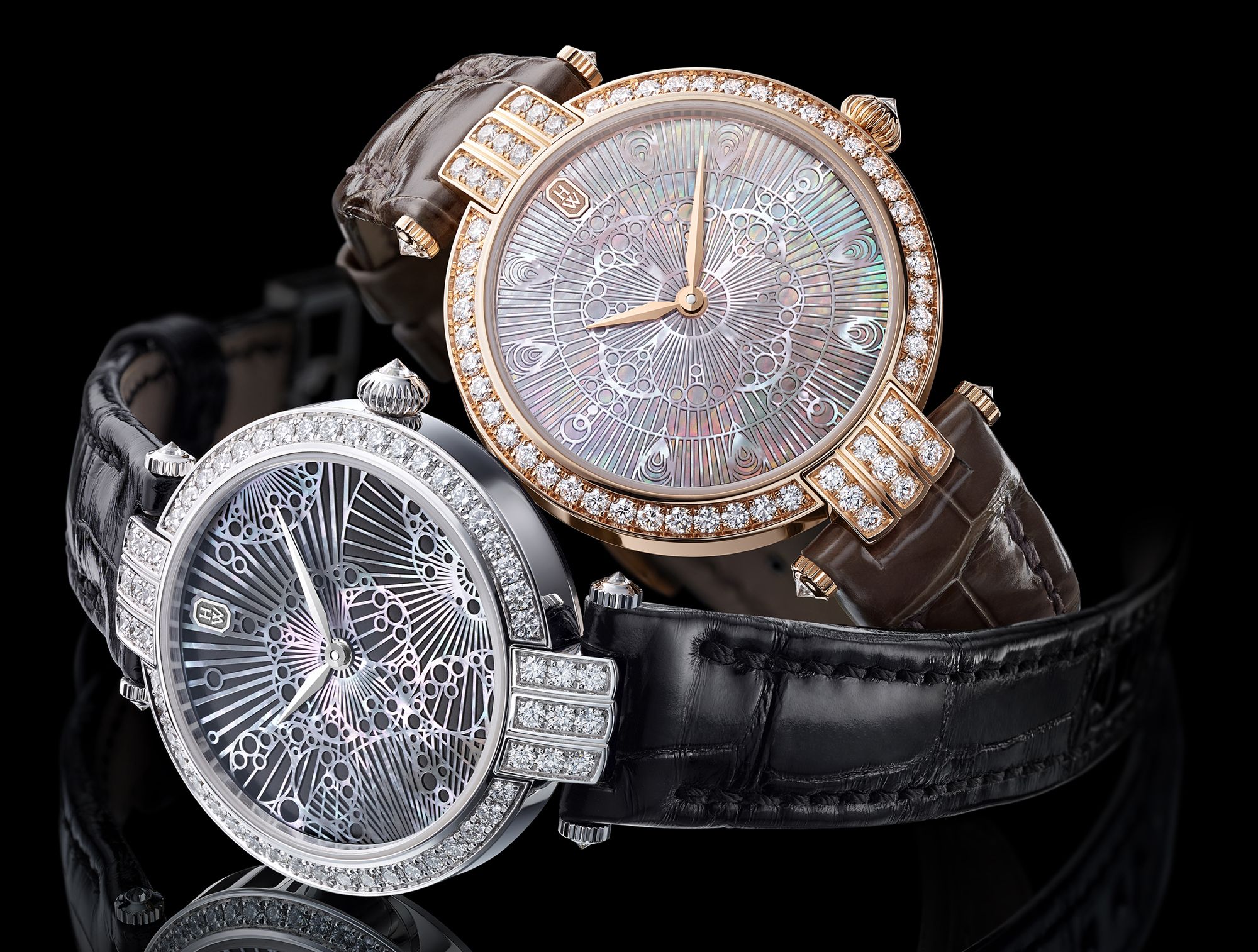 Harry Winston Presents Premier Lace Timepiece Crafted From Mother-of-Pearl