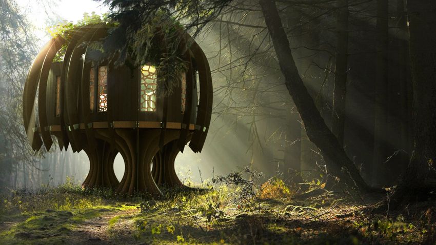 The Quiet Tree House,Quiet Mark,John Lewis,blue forest