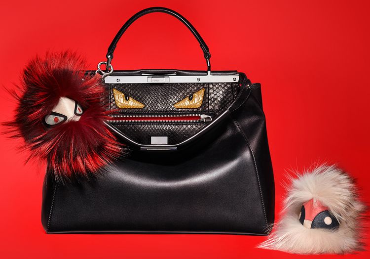 Fuzzy fendi bag hot sale