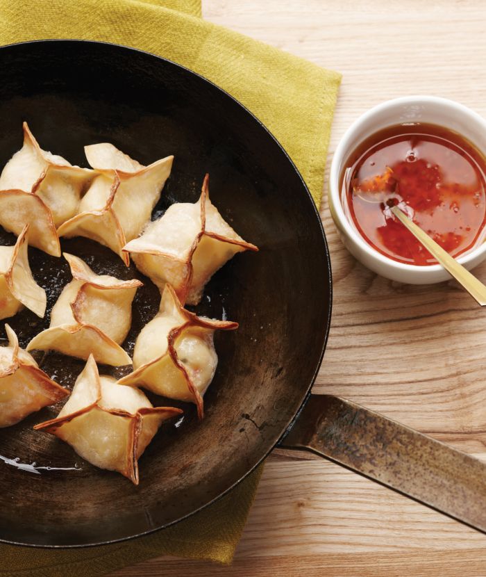 Crab Wontons with Soy-Ginger Dipping Sauce