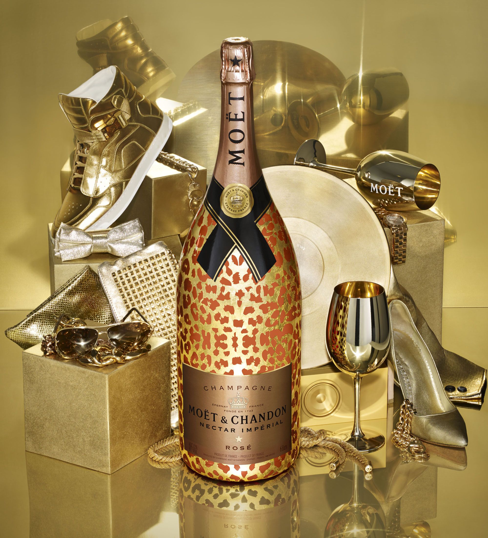 Moët & Chandon Nectar Impérial Rosé Leopard Champagne