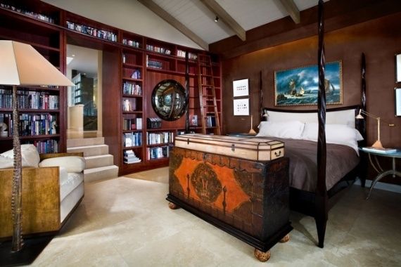 Pirate-Inspired Interior Design of Screenwriter's California Home