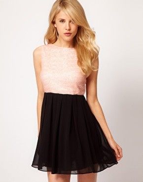 TFNC Babydoll Dress With Sequin Bodice from ASOS