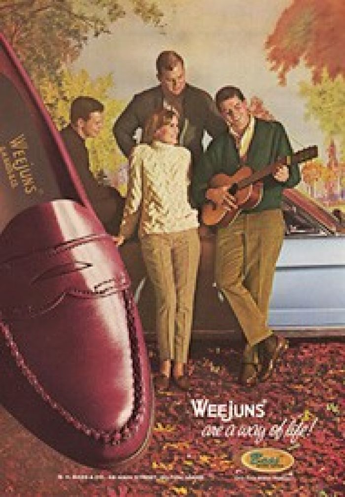 Ad for Bass 'Weejuns' Loafers