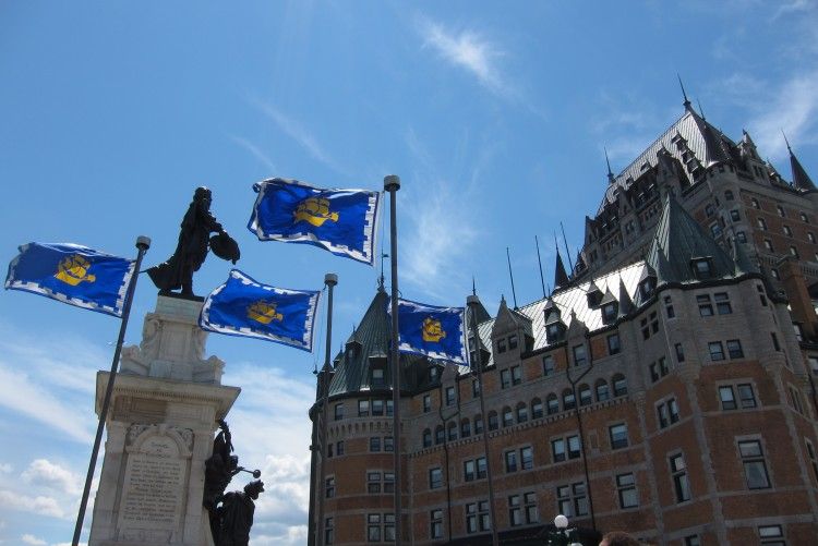 Château Frontenac and the Champlain Monument