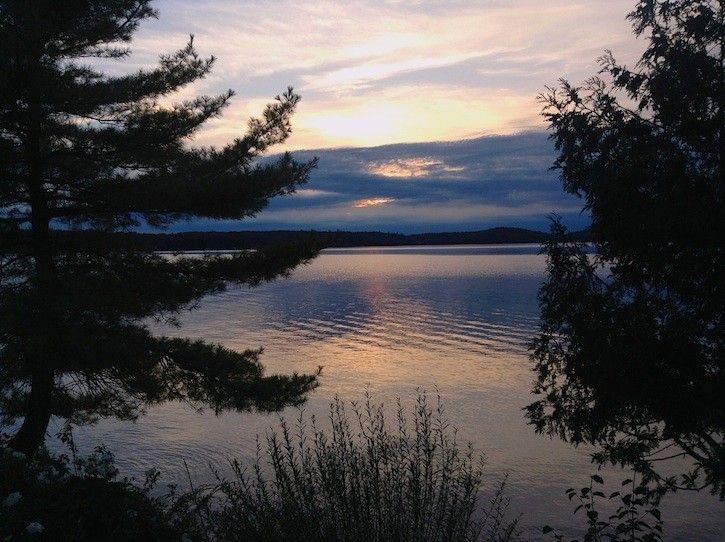 Sunset Lake Rosseau From The Lake Cottage